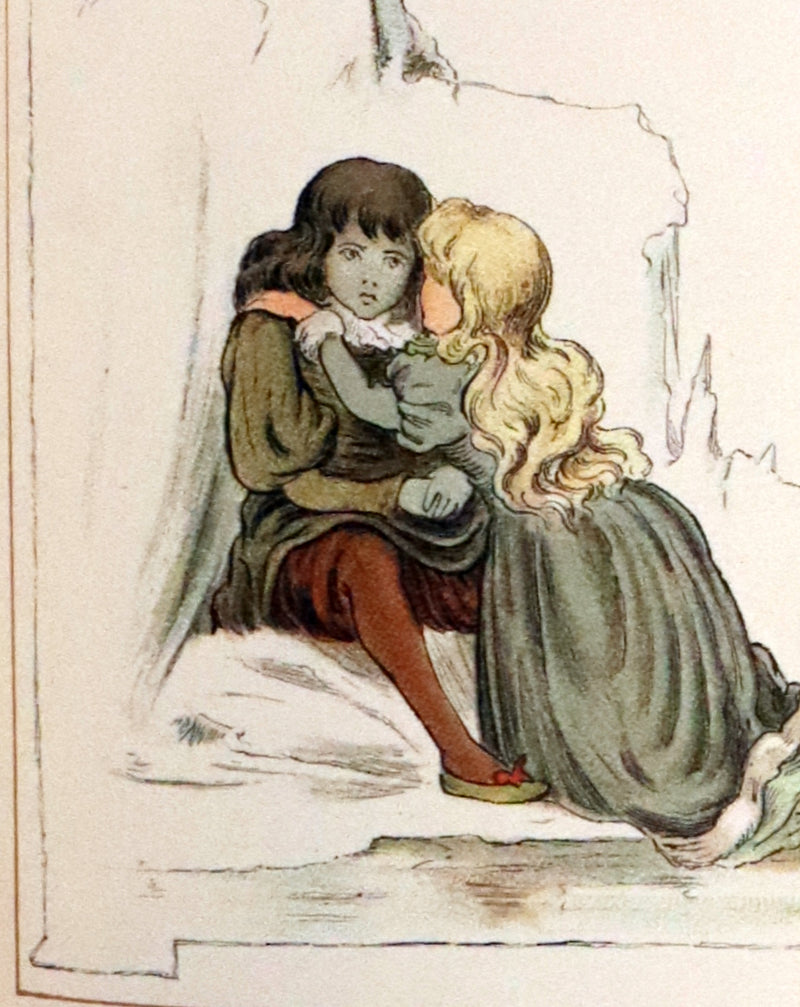 1883 Scarce Victorian Book -  The Snow Queen by Hans Christian Andersen illustrated by T. Pym.