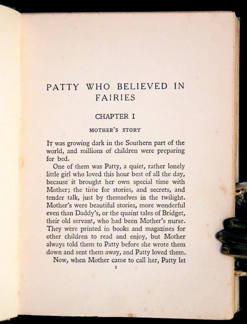 1928 Scarce First Edition - Patty Who Believed in Fairies by Dearmer MacCormac.