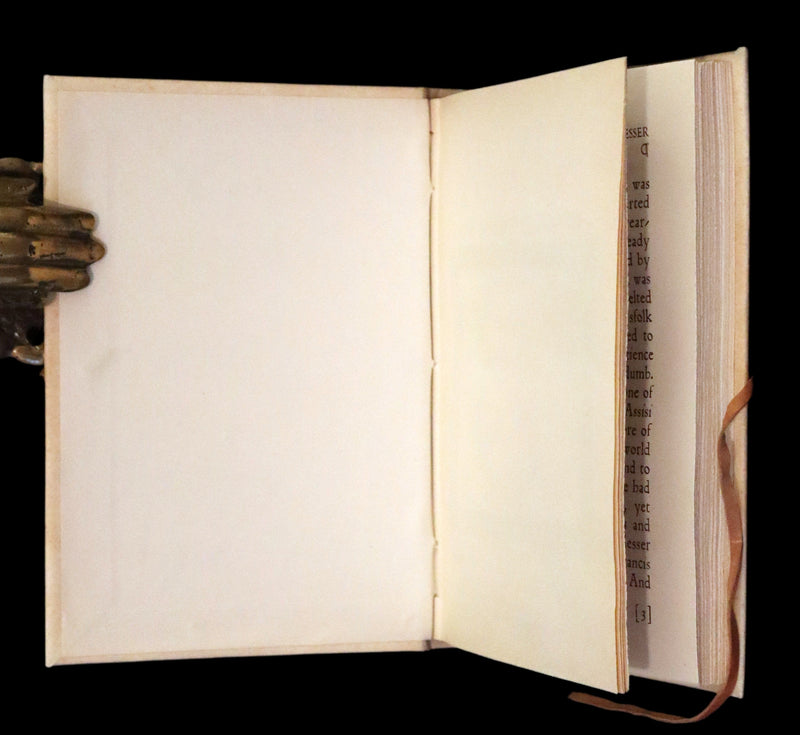 1926 Rare Giannini Binding - The Little Flowers of Saint Francis illustrated by Alaide Vanzetti.