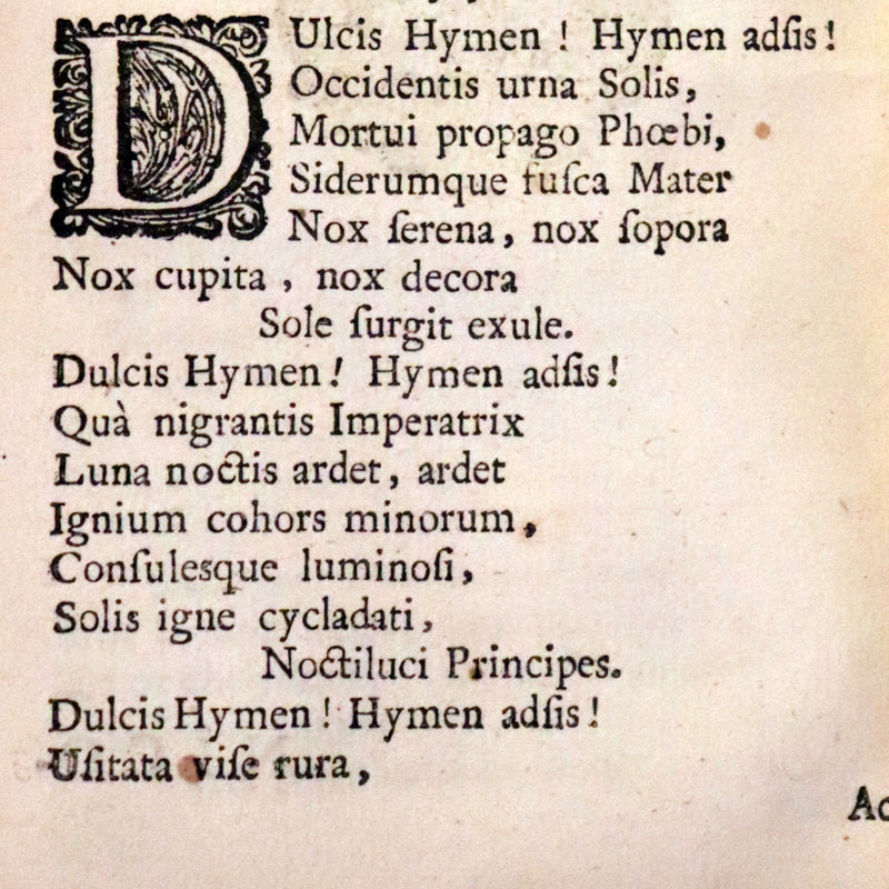 1670 Rare Latin vellum Book - Poesis Lyrica by Nicolaus Avancinus, Jesuit poet.