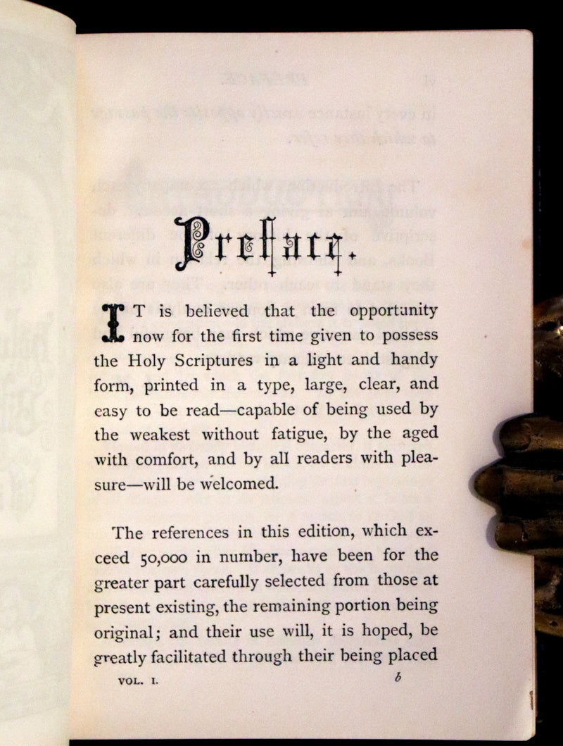 1875 Rare Victorian Edition - Holy Bible (11 Volume Box Set) Old and New Testament books.