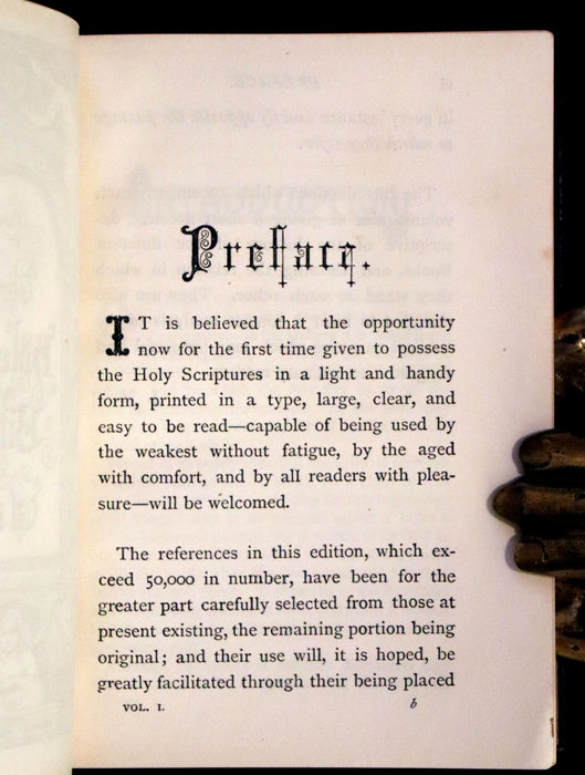 1875 Rare Victorian Edition - Holy Bible (11 Volume Box Set) Old and New Testament books.