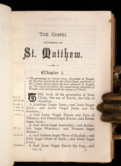 1875 Rare Victorian Edition - Holy Bible (11 Volume Box Set) Old and New Testament books.