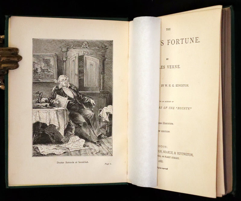 1887 Rare Edition - Jules Verne - The Begum's Fortune. With an account of the mutineers of the "Bounty".