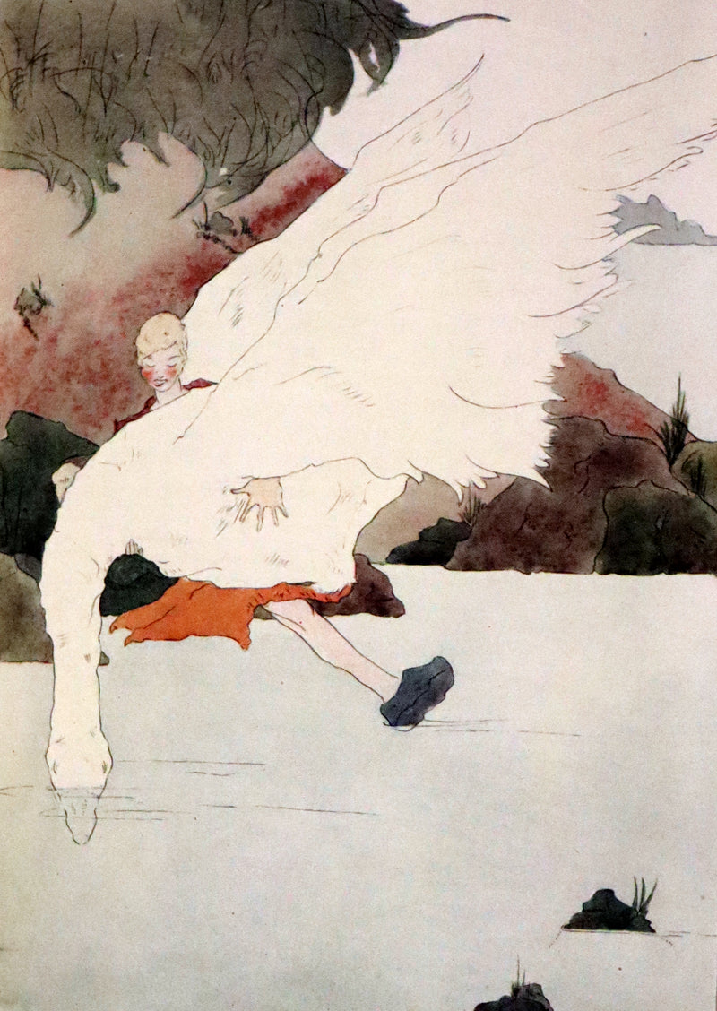 1913 Rare First illustrated Edition by Mary Hamilton Frye - The Wonderful Adventures of Nils by Selma Lagerlof.