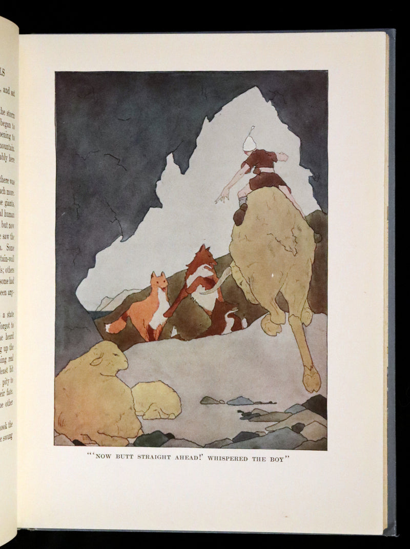 1913 Rare First illustrated Edition by Mary Hamilton Frye - The Wonderful Adventures of Nils by Selma Lagerlof.