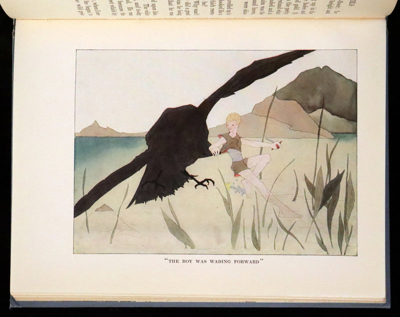 1913 Rare First illustrated Edition by Mary Hamilton Frye - The Wonderful Adventures of Nils by Selma Lagerlof.
