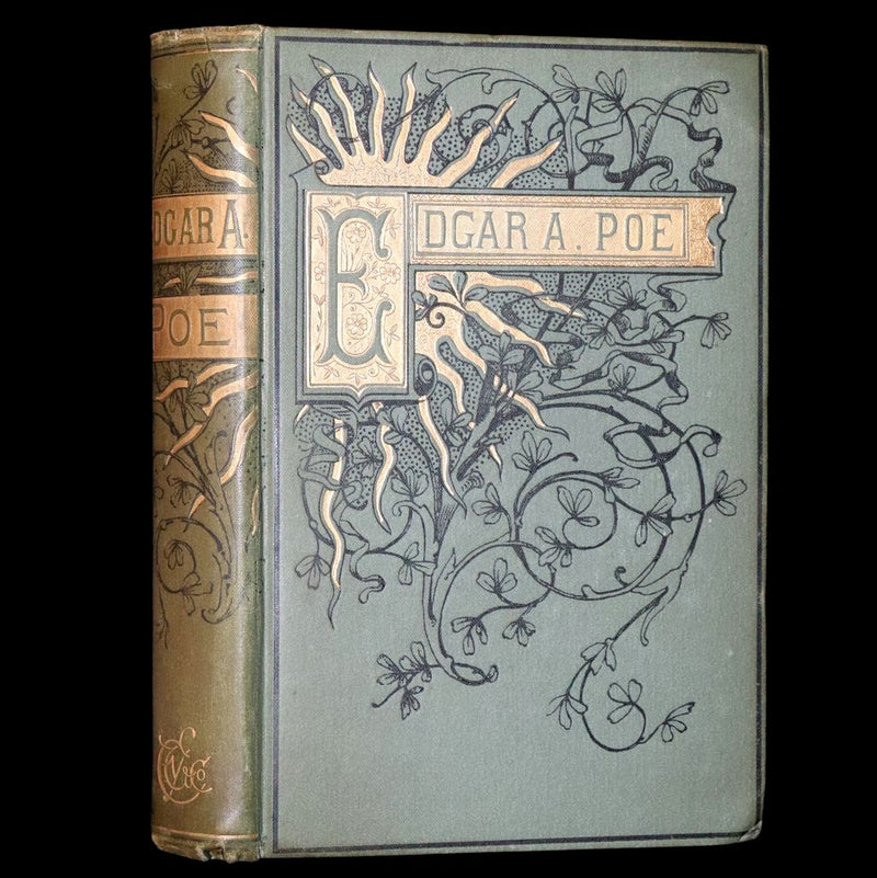 1882 Rare Book - Poems by Edgar Allan Poe with Memoir (The Raven, Lenore, Fairy-Land,...).