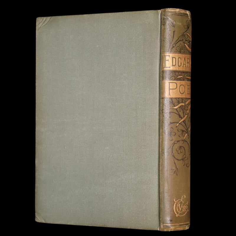 1882 Rare Book - Poems by Edgar Allan Poe with Memoir (The Raven, Lenore, Fairy-Land,...).