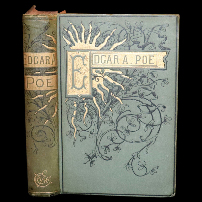 1882 Rare Book - Poems by Edgar Allan Poe with Memoir (The Raven, Lenore, Fairy-Land,...).