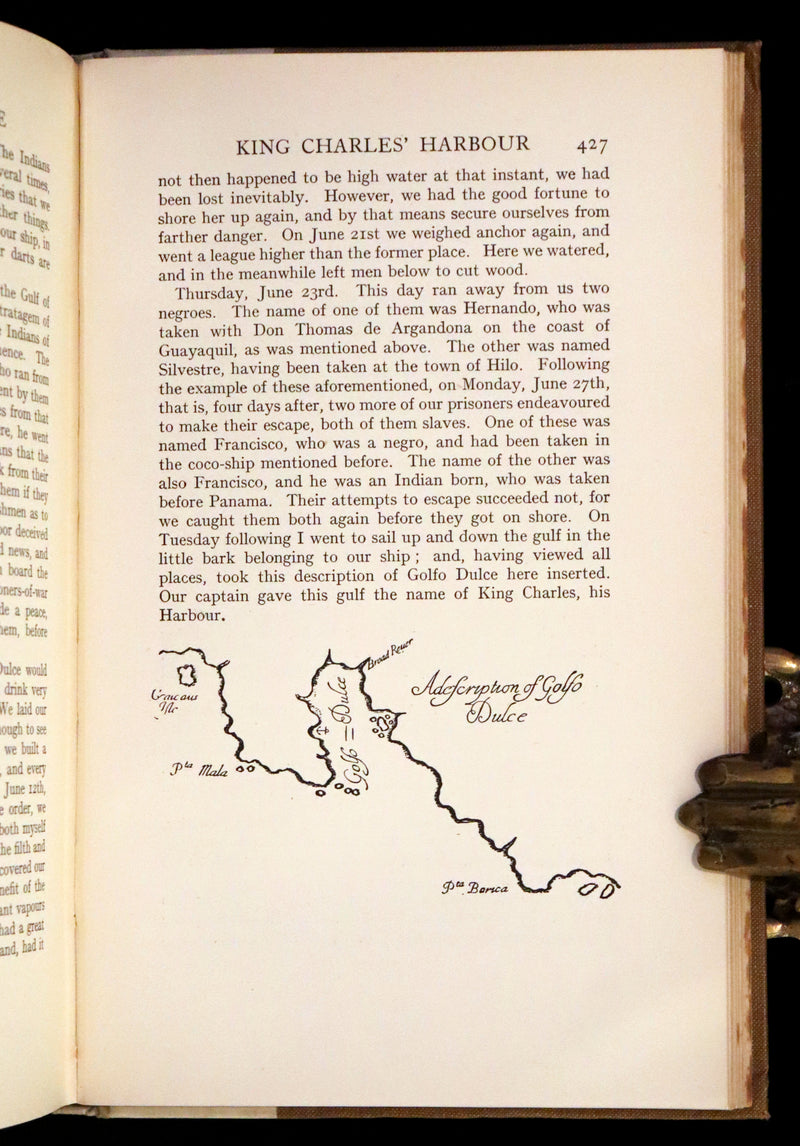 1923 Rare Book - Pirates, The Buccaneers Of America by Esquemeling.