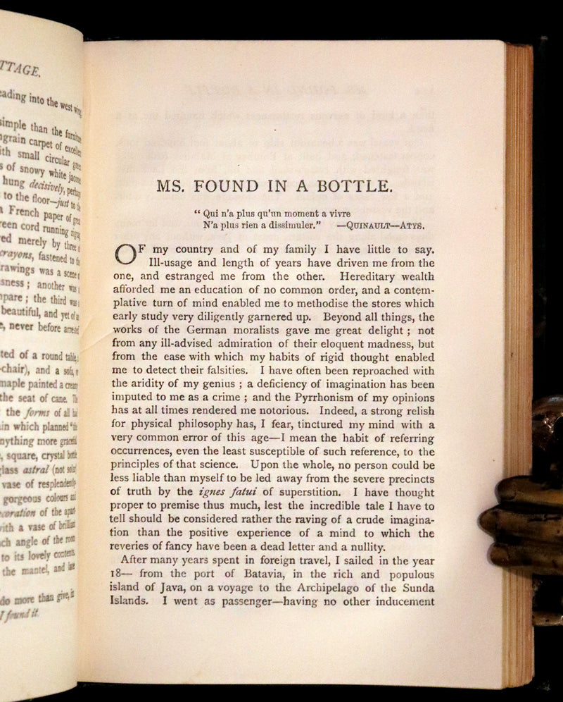 1889 Rare Book - The Fall of the House of Usher, and other Tales and Prose Writings of Edgar Allan Poe.