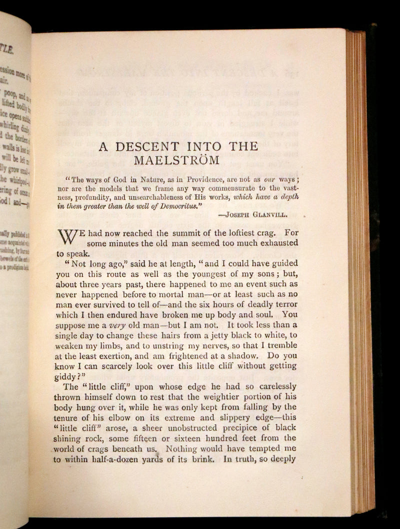 1889 Rare Book - The Fall of the House of Usher, and other Tales and Prose Writings of Edgar Allan Poe.
