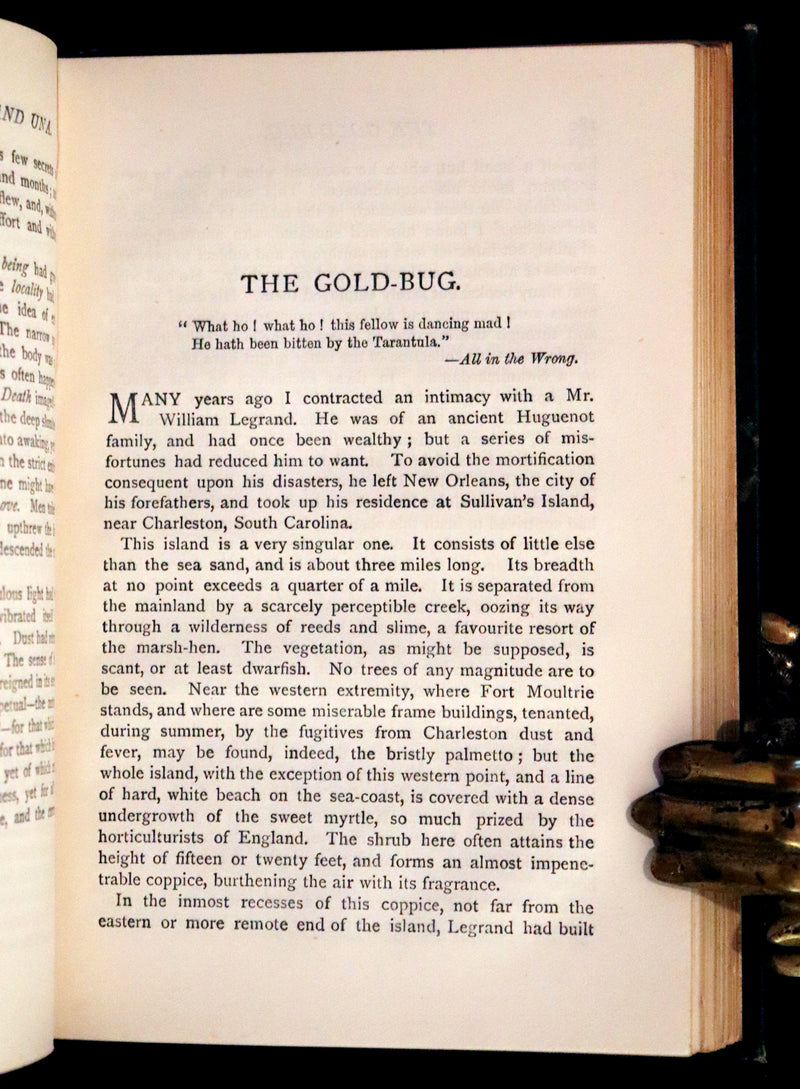 1889 Rare Book - The Fall of the House of Usher, and other Tales and Prose Writings of Edgar Allan Poe.