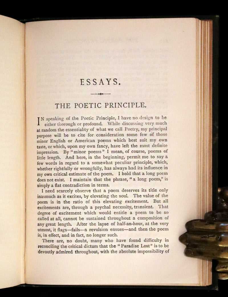 1889 Rare Book - The Fall of the House of Usher, and other Tales and Prose Writings of Edgar Allan Poe.