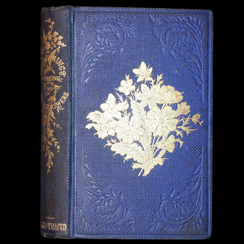 1857 Rare Victorian Book - Wild Flowers and Medicinal Uses, Color Illustrated by Noel Humphreys.
