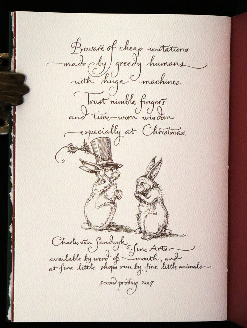 2007 Rare Edition - Mr. Rabbit's Christmas Wish Translated for Humans by Charles van Sandwyk.