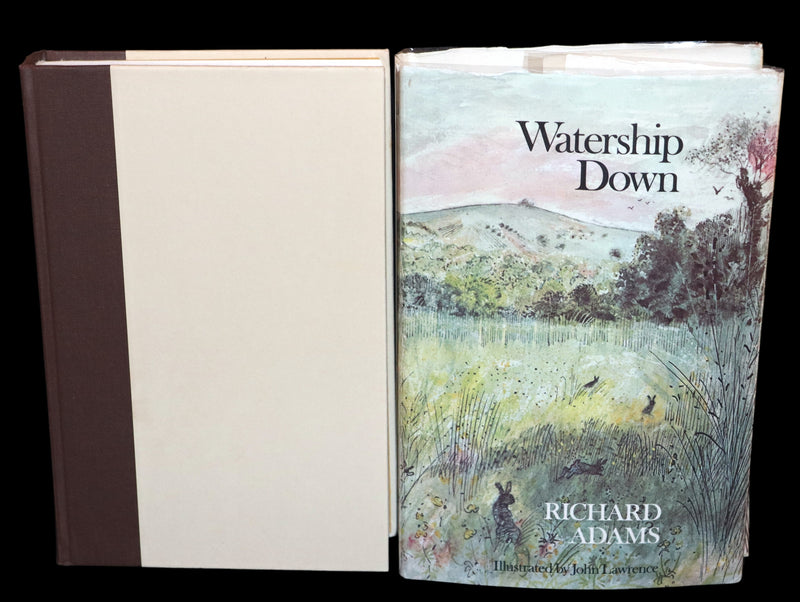 1976 Rare First Illustrated Edition with Dust Jacket - Watership Down by Richard Adams, illustrated by John Lawrence.