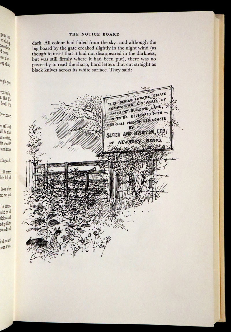 1976 Rare First Illustrated Edition with Dust Jacket - Watership Down by Richard Adams, illustrated by John Lawrence.