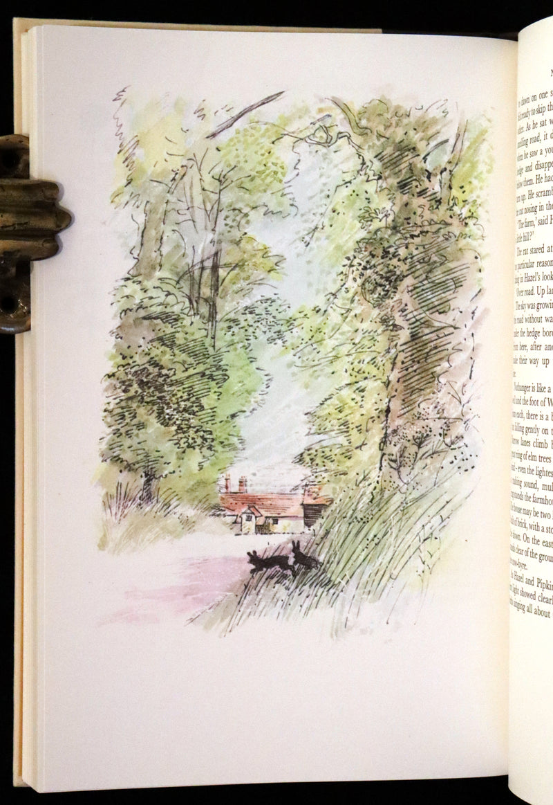 1976 Rare First Illustrated Edition with Dust Jacket - Watership Down by Richard Adams, illustrated by John Lawrence.