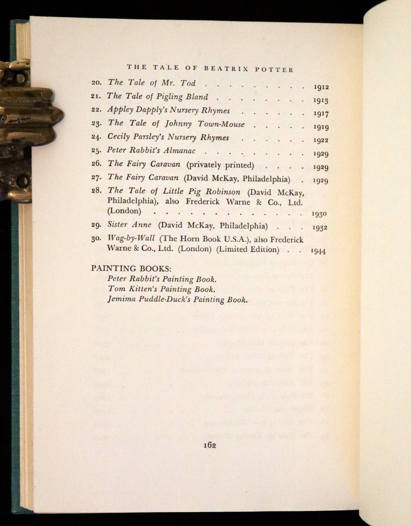 1946 Rare First Edition with Dust jacket - The Tale of Beatrix Potter, A Biography by Margaret Lane.