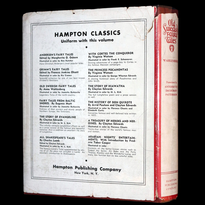 1925 First Edition - Old Swedish Fairy Tales by Anna Wahlenberg Illustrated by Jeannette Berkowitz.