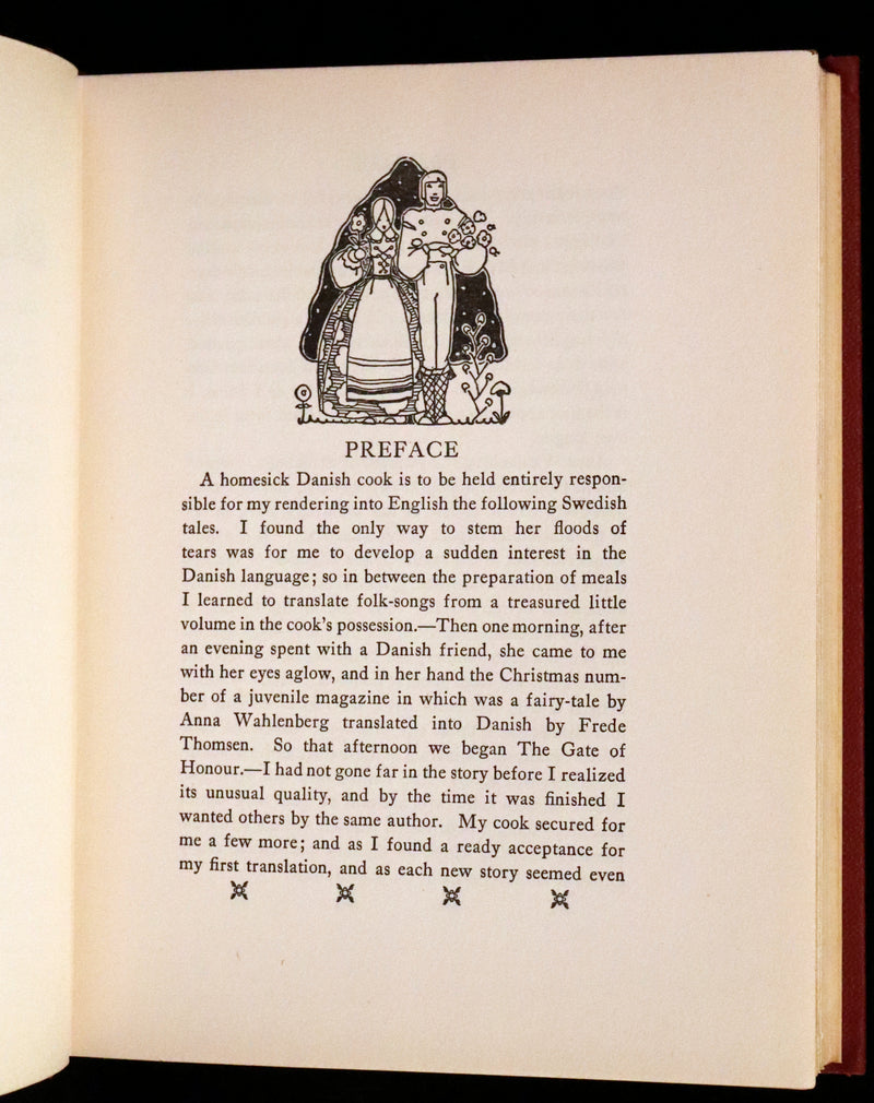 1925 First Edition - Old Swedish Fairy Tales by Anna Wahlenberg Illustrated by Jeannette Berkowitz.