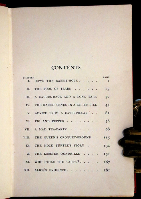 1907 Scarce First Miniature Edition - Alice's Adventures in Wonderland by Lewis Carroll.