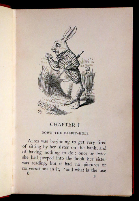 1907 Scarce First Miniature Edition - Alice's Adventures in Wonderland by Lewis Carroll.