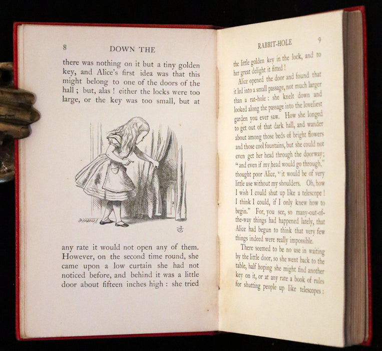 1907 Scarce First Miniature Edition - Alice's Adventures in Wonderland by Lewis Carroll.