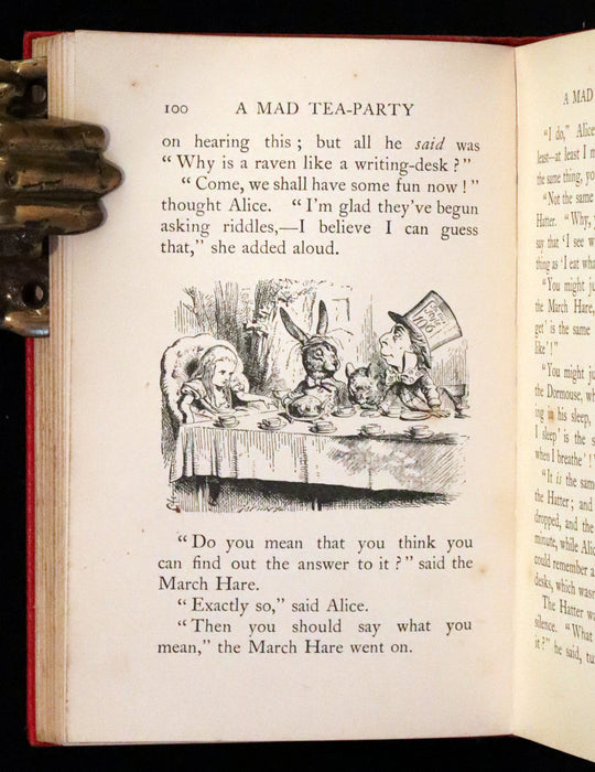 1907 Scarce First Miniature Edition - Alice's Adventures in Wonderland by Lewis Carroll.