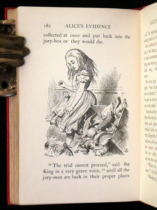 1907 Scarce First Miniature Edition - Alice's Adventures in Wonderland by Lewis Carroll.