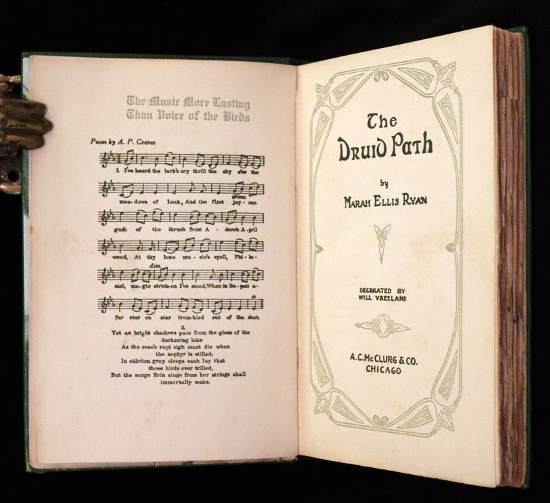1917 Scarce Signed First Edition - The Druid Path by Marah Ellis Ryan. Short stories in ancient Ireland.