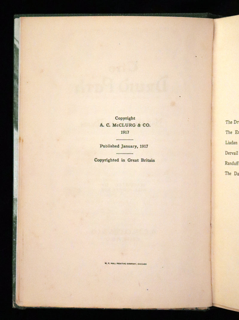 1917 Scarce Signed First Edition - The Druid Path by Marah Ellis Ryan. Short stories in ancient Ireland.