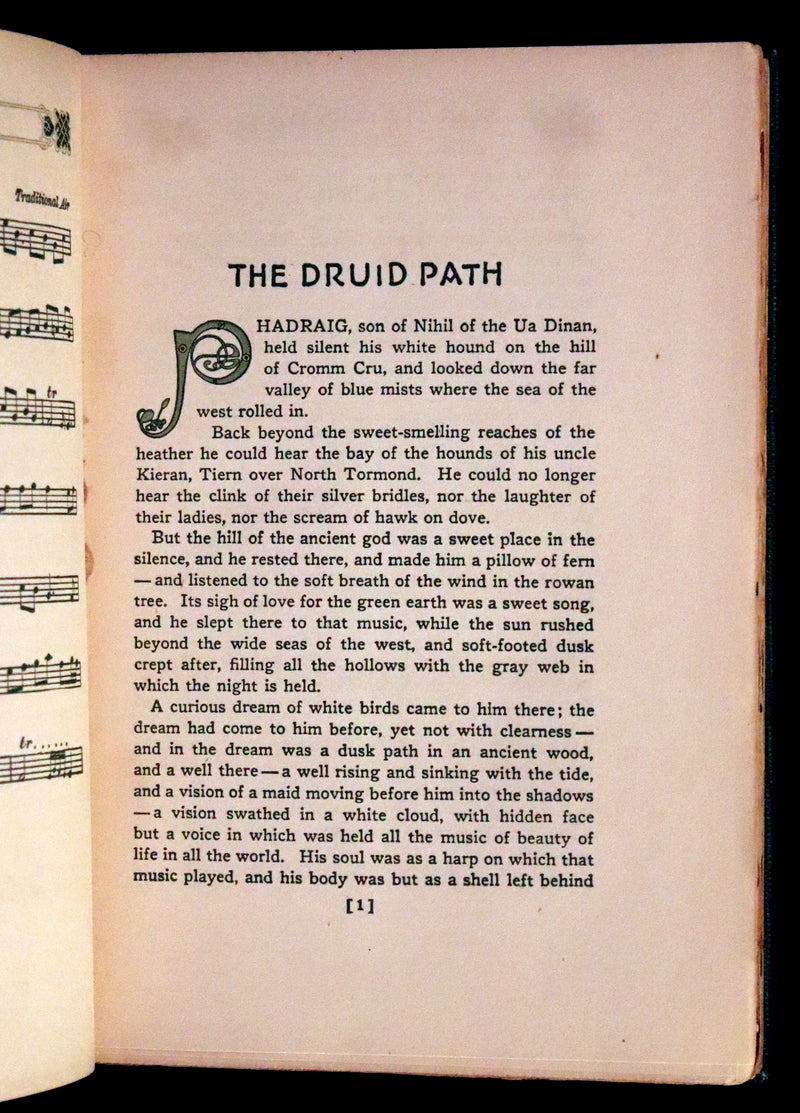 1917 Scarce Signed First Edition - The Druid Path by Marah Ellis Ryan. Short stories in ancient Ireland.