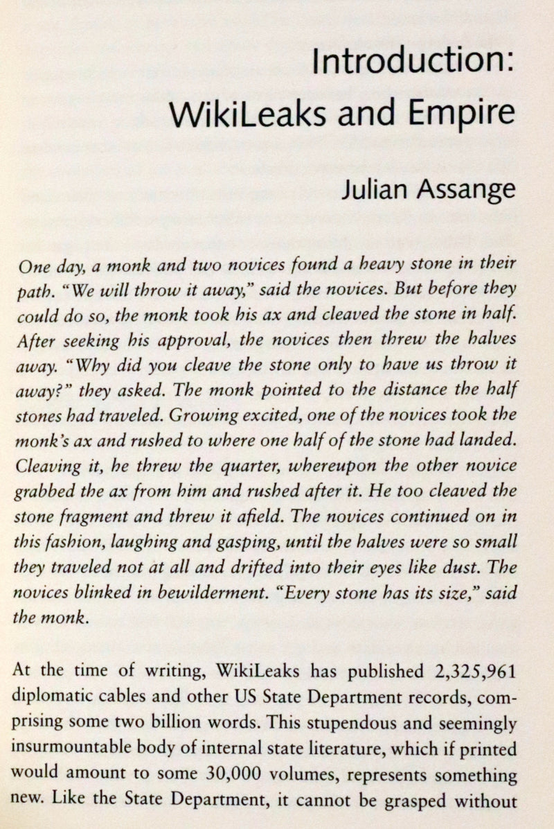 2016 First Edition Signed in Asylum by Julian Assange - The Wikileaks Files, The World According to US Empire.