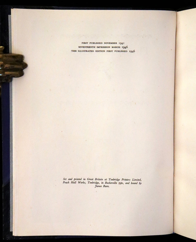 1946 Rare First Illustrated Edition Signed by Peter Scott - The Snow Goose by Paul Gallico in a Bayntun binding.