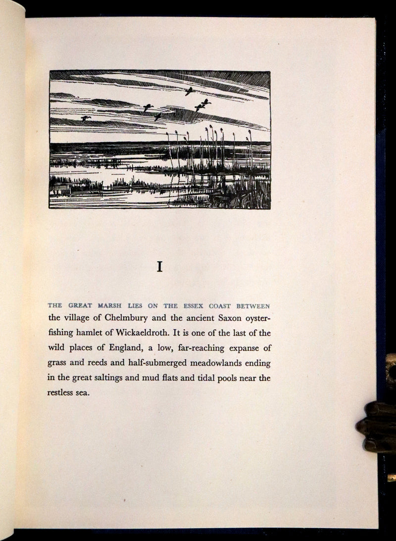 1946 Rare First Illustrated Edition Signed by Peter Scott - The Snow Goose by Paul Gallico in a Bayntun binding.