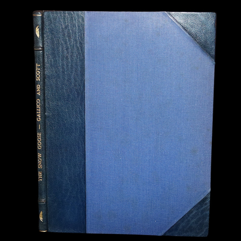 1946 Rare First Illustrated Edition Signed by Peter Scott - The Snow Goose by Paul Gallico in a Bayntun binding.