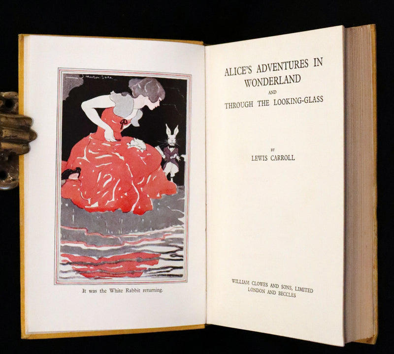 1933 First Edition - Alice's Adventures in Wonderland & Through the Looking-Glass illustrated by John Morton-Sale.