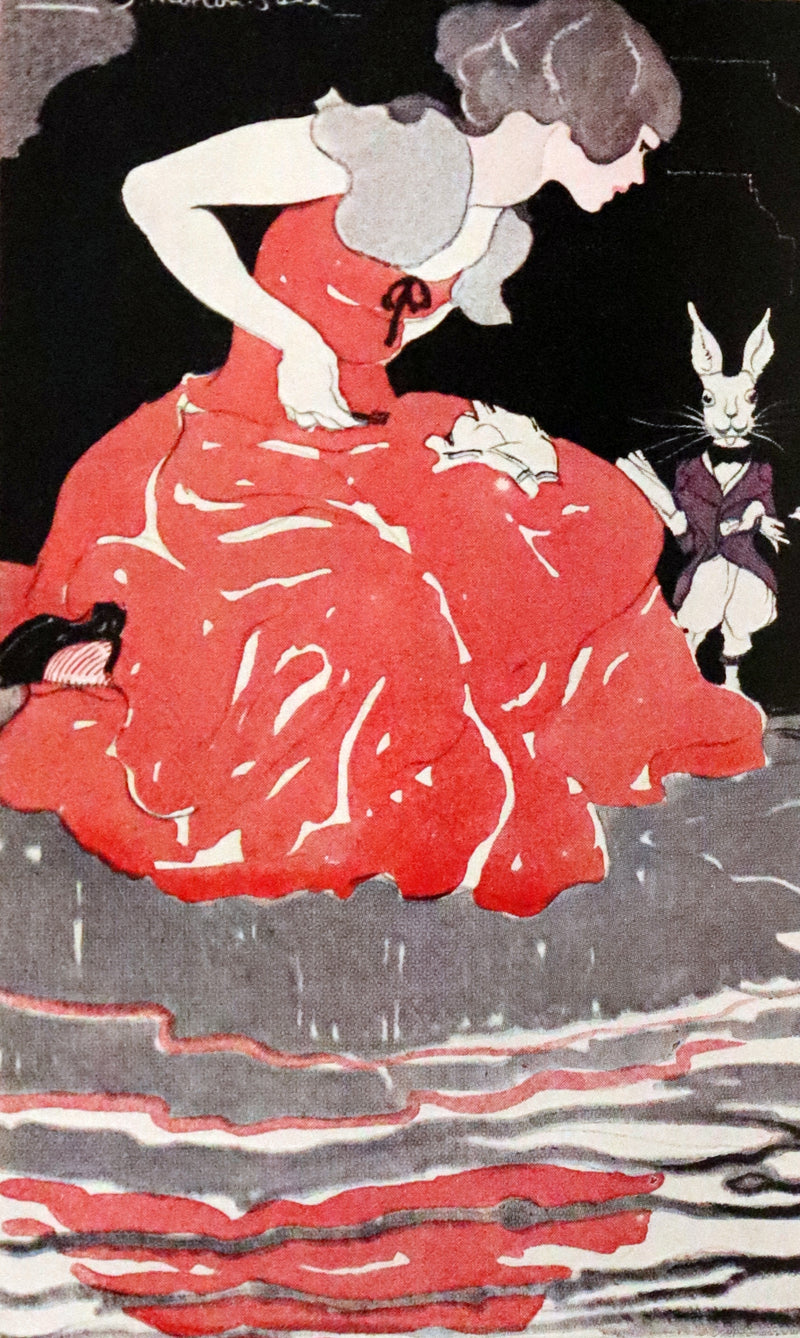 1933 First Edition - Alice's Adventures in Wonderland & Through the Looking-Glass illustrated by John Morton-Sale.