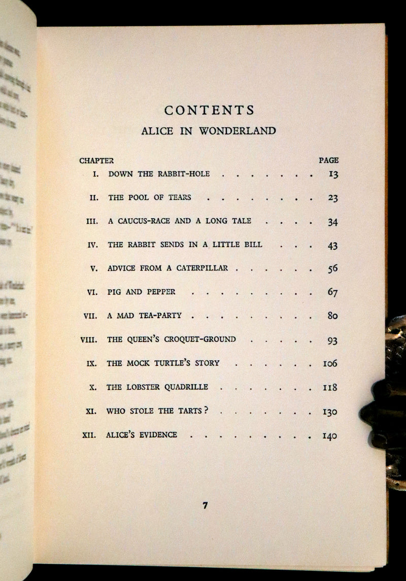 1933 First Edition - Alice's Adventures in Wonderland & Through the Looking-Glass illustrated by John Morton-Sale.