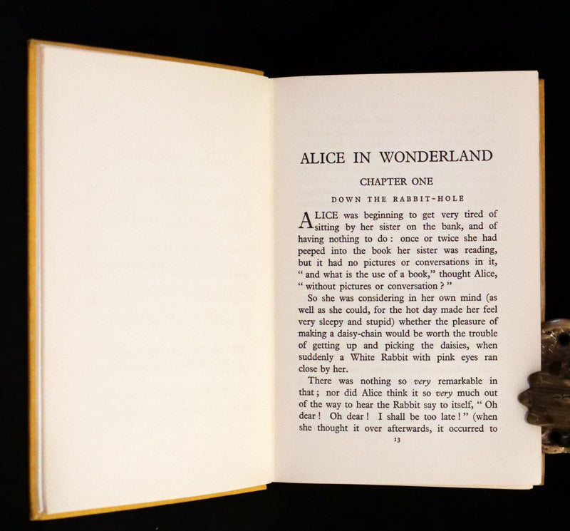 1933 First Edition - Alice's Adventures in Wonderland & Through the Looking-Glass illustrated by John Morton-Sale.