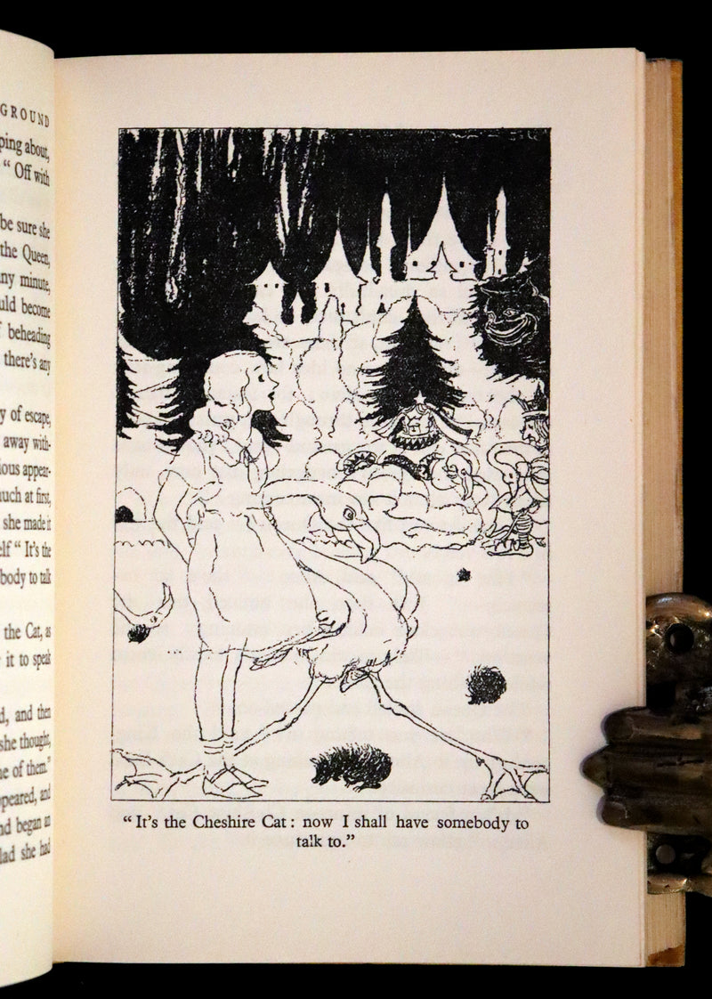1933 First Edition - Alice's Adventures in Wonderland & Through the Looking-Glass illustrated by John Morton-Sale.