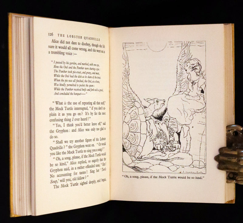 1933 First Edition - Alice's Adventures in Wonderland & Through the Looking-Glass illustrated by John Morton-Sale.