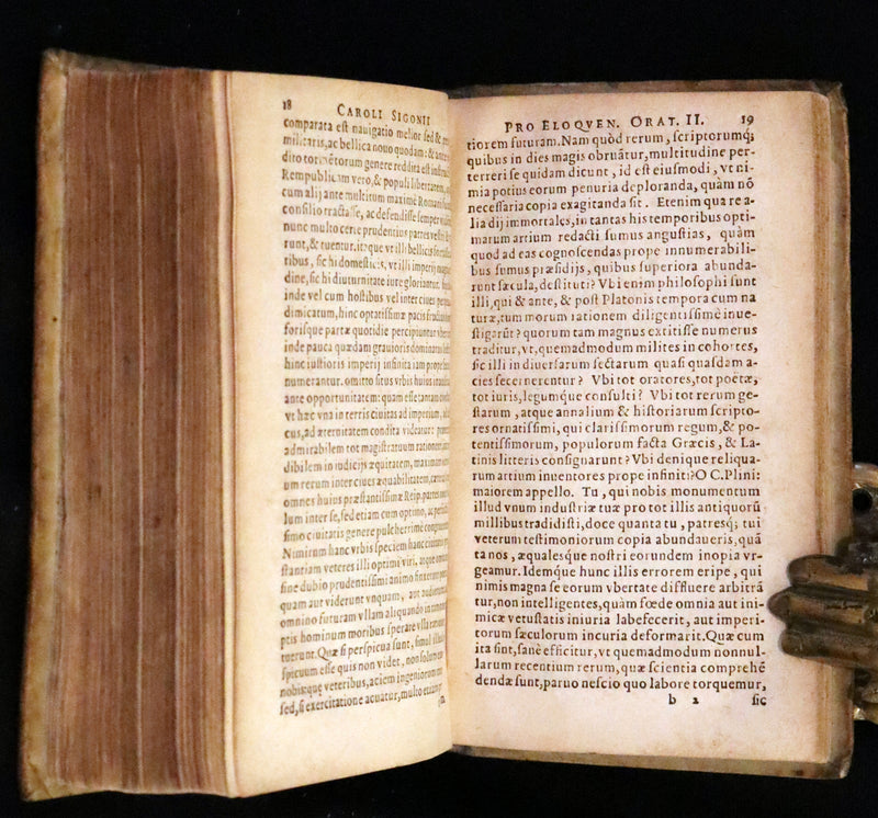 1592 Scarce Latin Vellum Book - Works of French Humanist Marc Antoine Muret.