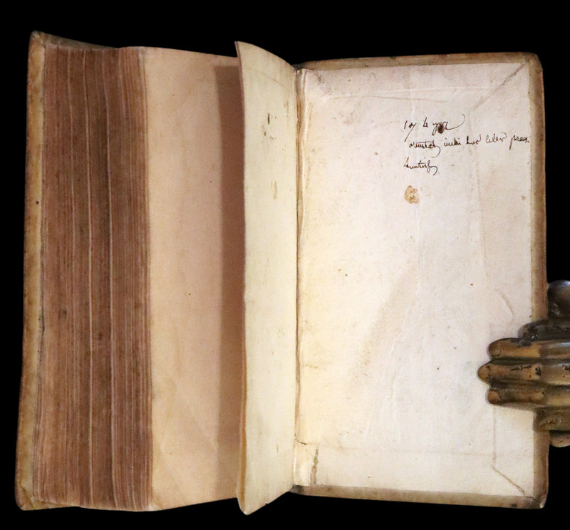 1592 Scarce Latin Vellum Book - Works of French Humanist Marc Antoine Muret.