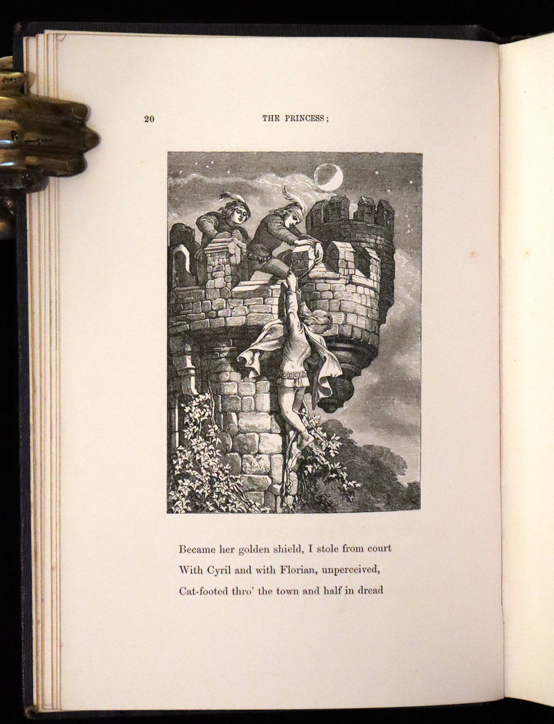1860 Rare First illustrated Edition by Maclise - The Princess by Alfred Lord Tennyson.