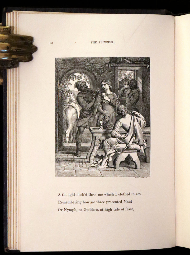 1860 Rare First illustrated Edition by Maclise - The Princess by Alfred Lord Tennyson.