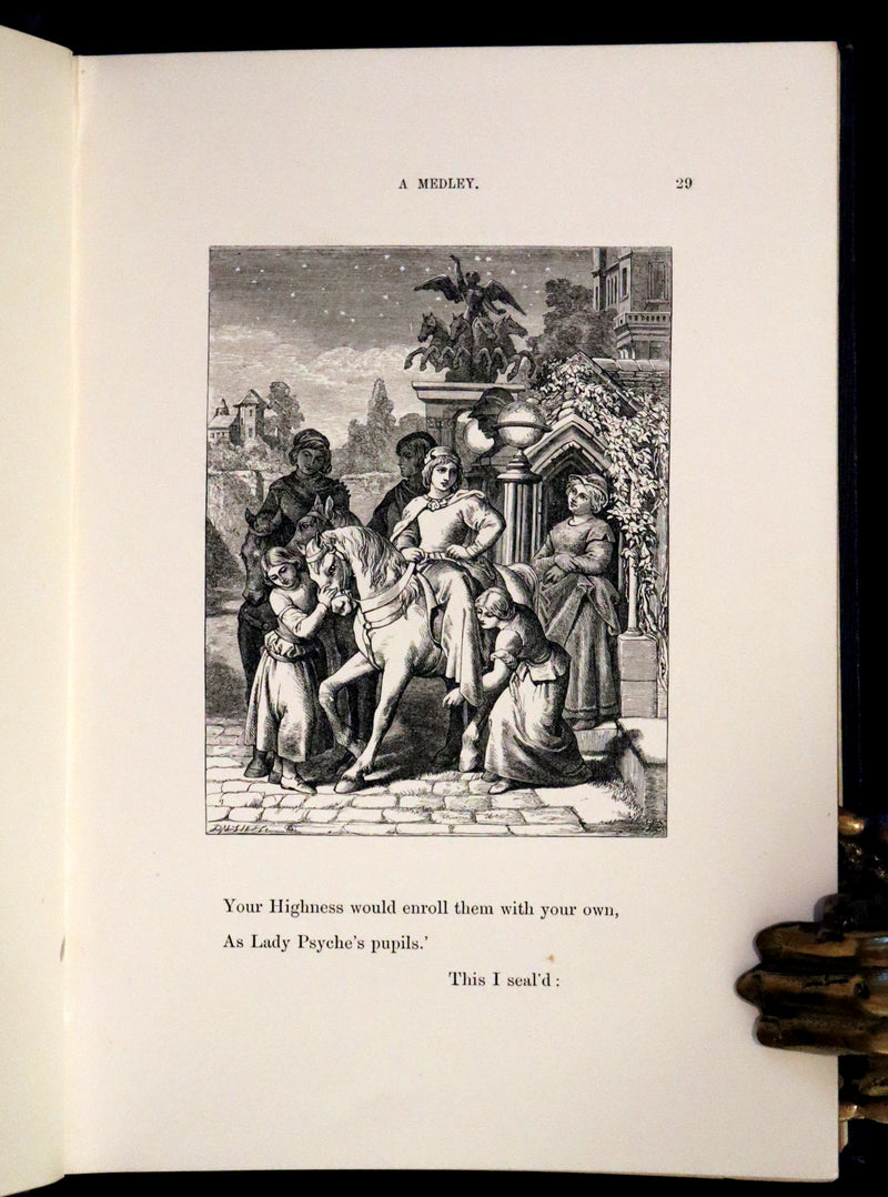 1860 Rare First illustrated Edition by Maclise - The Princess by Alfred Lord Tennyson.